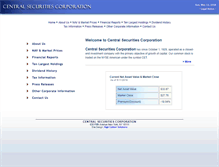 Tablet Screenshot of centralsecurities.com